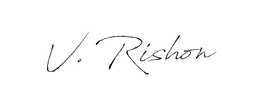 You can use this online signature creator to create a handwritten signature for the name V. Rishon. This is the best online autograph maker. V. Rishon signature style 6 images and pictures png