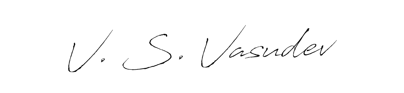 This is the best signature style for the V. S. Vasudev name. Also you like these signature font (Antro_Vectra). Mix name signature. V. S. Vasudev signature style 6 images and pictures png