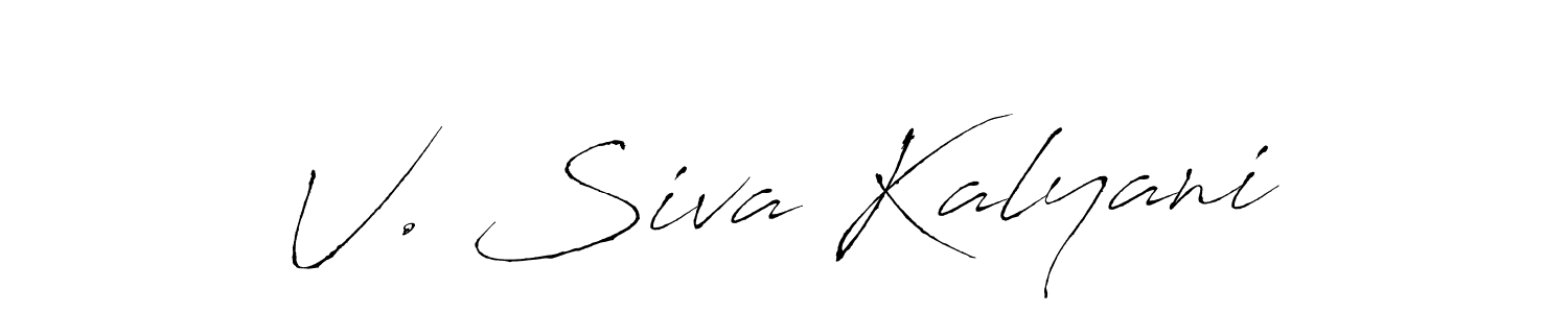 Use a signature maker to create a handwritten signature online. With this signature software, you can design (Antro_Vectra) your own signature for name V. Siva Kalyani. V. Siva Kalyani signature style 6 images and pictures png