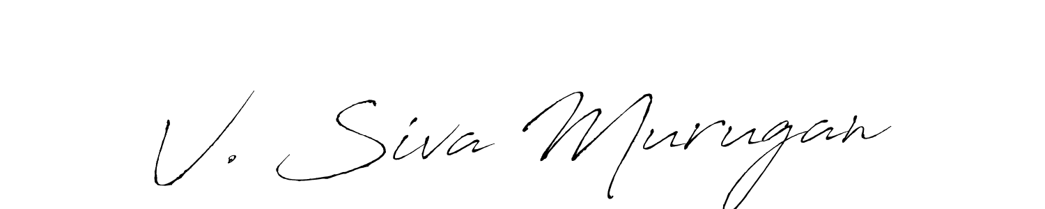 Design your own signature with our free online signature maker. With this signature software, you can create a handwritten (Antro_Vectra) signature for name V. Siva Murugan. V. Siva Murugan signature style 6 images and pictures png