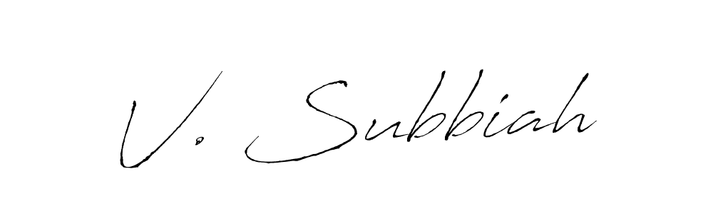 Once you've used our free online signature maker to create your best signature Antro_Vectra style, it's time to enjoy all of the benefits that V. Subbiah name signing documents. V. Subbiah signature style 6 images and pictures png