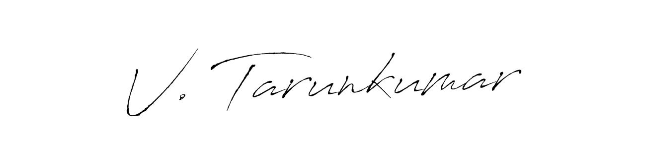 Also You can easily find your signature by using the search form. We will create V. Tarunkumar name handwritten signature images for you free of cost using Antro_Vectra sign style. V. Tarunkumar signature style 6 images and pictures png