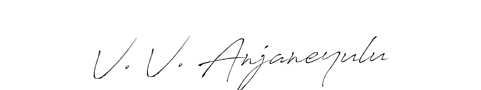 if you are searching for the best signature style for your name V. V. Anjaneyulu. so please give up your signature search. here we have designed multiple signature styles  using Antro_Vectra. V. V. Anjaneyulu signature style 6 images and pictures png