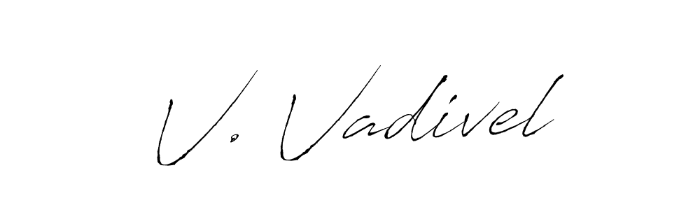 Best and Professional Signature Style for V. Vadivel. Antro_Vectra Best Signature Style Collection. V. Vadivel signature style 6 images and pictures png