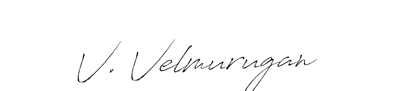 You should practise on your own different ways (Antro_Vectra) to write your name (V. Velmurugan) in signature. don't let someone else do it for you. V. Velmurugan signature style 6 images and pictures png