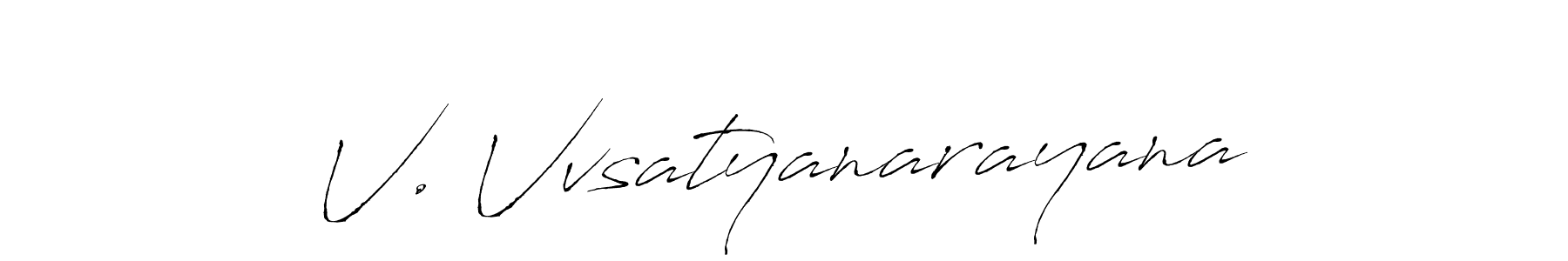 The best way (Antro_Vectra) to make a short signature is to pick only two or three words in your name. The name V. Vvsatyanarayana include a total of six letters. For converting this name. V. Vvsatyanarayana signature style 6 images and pictures png