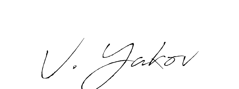 Make a beautiful signature design for name V. Yakov. With this signature (Antro_Vectra) style, you can create a handwritten signature for free. V. Yakov signature style 6 images and pictures png