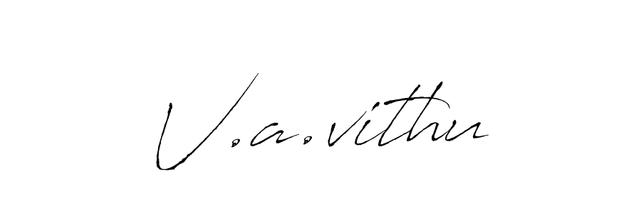 You should practise on your own different ways (Antro_Vectra) to write your name (V.a.vithu) in signature. don't let someone else do it for you. V.a.vithu signature style 6 images and pictures png