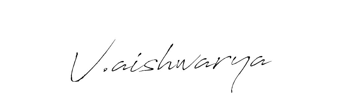 You should practise on your own different ways (Antro_Vectra) to write your name (V.aishwarya) in signature. don't let someone else do it for you. V.aishwarya signature style 6 images and pictures png