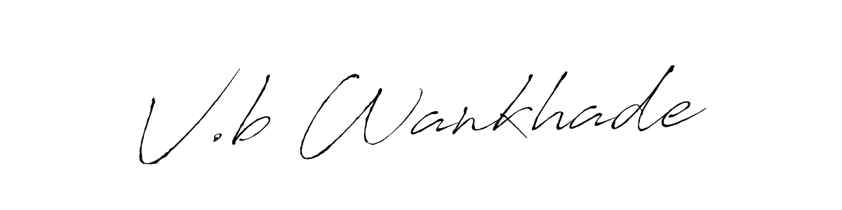 Also we have V.b Wankhade name is the best signature style. Create professional handwritten signature collection using Antro_Vectra autograph style. V.b Wankhade signature style 6 images and pictures png