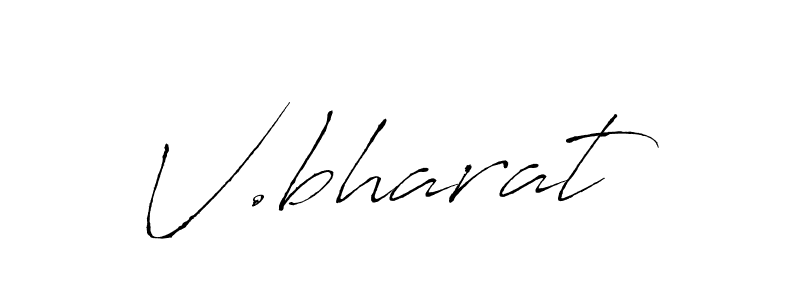 How to make V.bharat name signature. Use Antro_Vectra style for creating short signs online. This is the latest handwritten sign. V.bharat signature style 6 images and pictures png