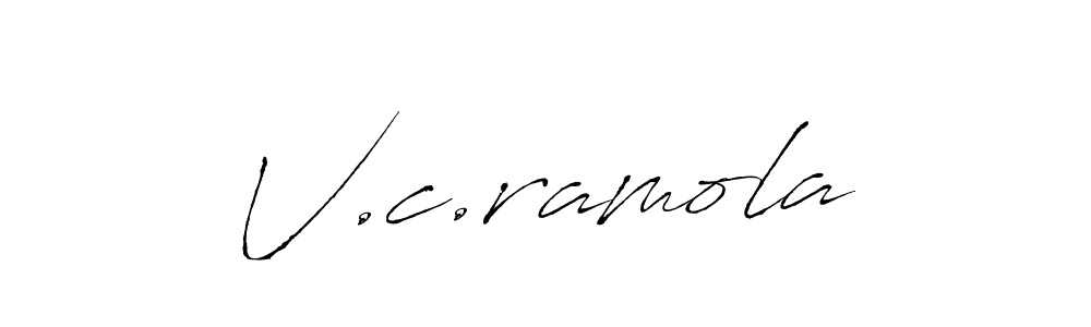 You should practise on your own different ways (Antro_Vectra) to write your name (V.c.ramola) in signature. don't let someone else do it for you. V.c.ramola signature style 6 images and pictures png