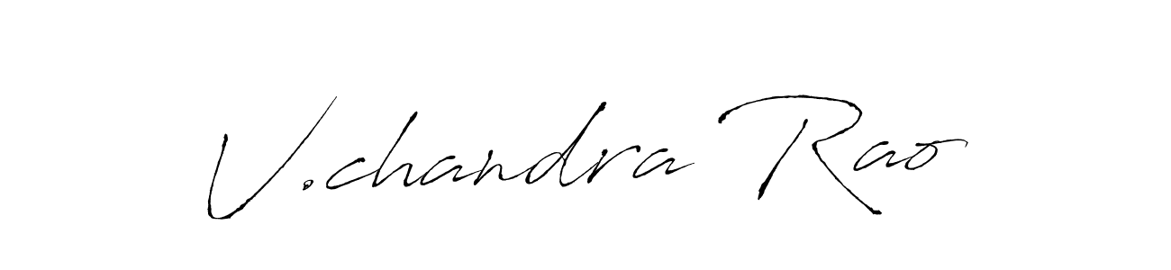 Make a beautiful signature design for name V.chandra Rao. With this signature (Antro_Vectra) style, you can create a handwritten signature for free. V.chandra Rao signature style 6 images and pictures png