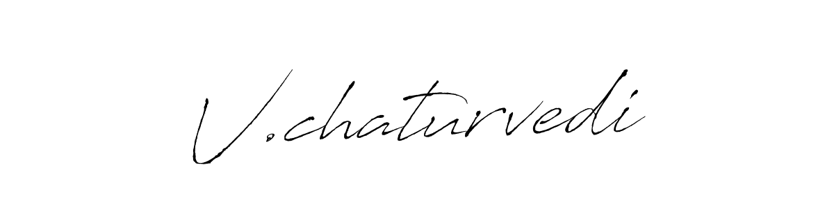 How to make V.chaturvedi signature? Antro_Vectra is a professional autograph style. Create handwritten signature for V.chaturvedi name. V.chaturvedi signature style 6 images and pictures png