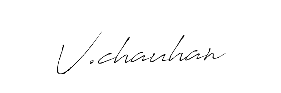 Make a beautiful signature design for name V.chauhan. Use this online signature maker to create a handwritten signature for free. V.chauhan signature style 6 images and pictures png