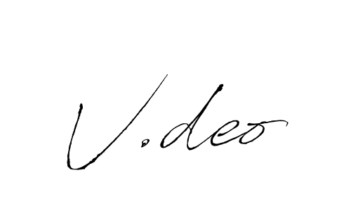 Best and Professional Signature Style for V.deo. Antro_Vectra Best Signature Style Collection. V.deo signature style 6 images and pictures png