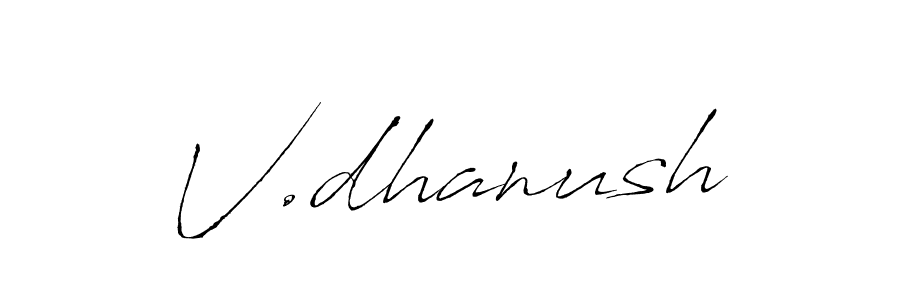 Similarly Antro_Vectra is the best handwritten signature design. Signature creator online .You can use it as an online autograph creator for name V.dhanush. V.dhanush signature style 6 images and pictures png