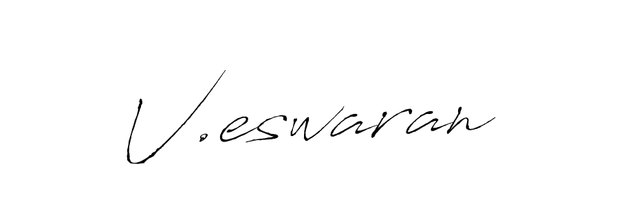 Design your own signature with our free online signature maker. With this signature software, you can create a handwritten (Antro_Vectra) signature for name V.eswaran. V.eswaran signature style 6 images and pictures png