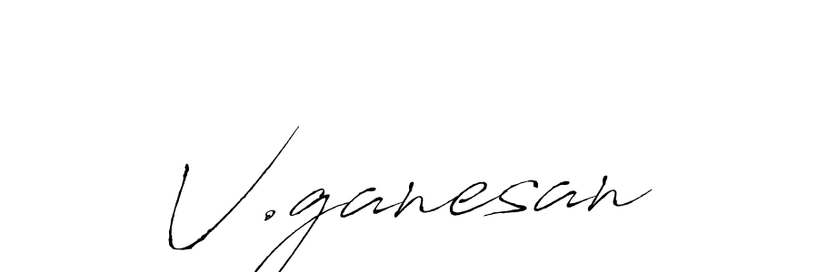 Antro_Vectra is a professional signature style that is perfect for those who want to add a touch of class to their signature. It is also a great choice for those who want to make their signature more unique. Get V.ganesan name to fancy signature for free. V.ganesan signature style 6 images and pictures png