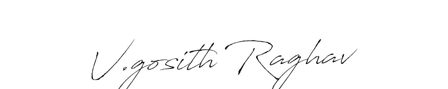 Use a signature maker to create a handwritten signature online. With this signature software, you can design (Antro_Vectra) your own signature for name V.gosith Raghav. V.gosith Raghav signature style 6 images and pictures png