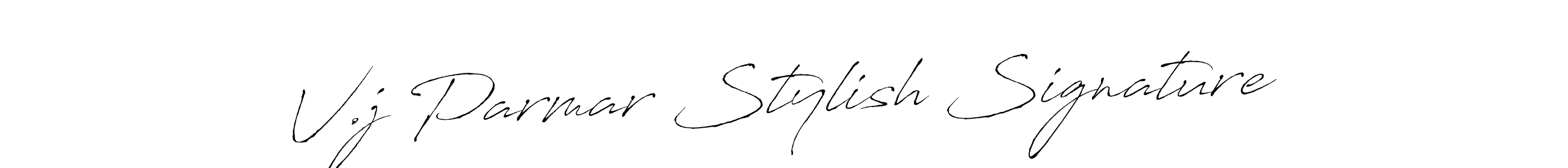 Design your own signature with our free online signature maker. With this signature software, you can create a handwritten (Antro_Vectra) signature for name V.j Parmar Stylish Signature. V.j Parmar Stylish Signature signature style 6 images and pictures png