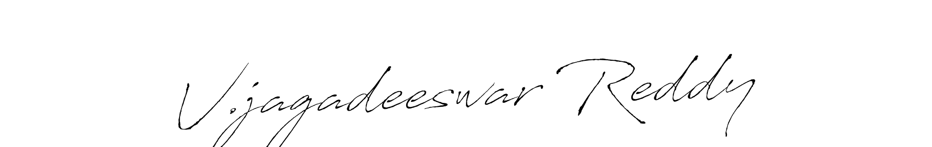How to make V.jagadeeswar Reddy signature? Antro_Vectra is a professional autograph style. Create handwritten signature for V.jagadeeswar Reddy name. V.jagadeeswar Reddy signature style 6 images and pictures png