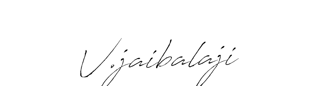 Create a beautiful signature design for name V.jaibalaji. With this signature (Antro_Vectra) fonts, you can make a handwritten signature for free. V.jaibalaji signature style 6 images and pictures png