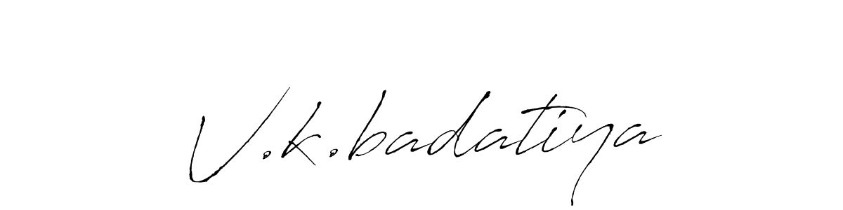 Best and Professional Signature Style for V.k.badatiya. Antro_Vectra Best Signature Style Collection. V.k.badatiya signature style 6 images and pictures png