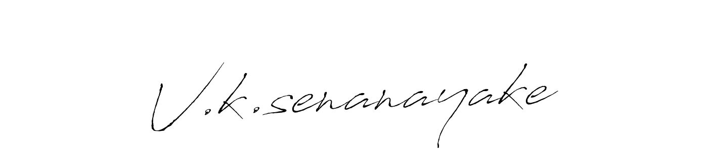 if you are searching for the best signature style for your name V.k.senanayake. so please give up your signature search. here we have designed multiple signature styles  using Antro_Vectra. V.k.senanayake signature style 6 images and pictures png