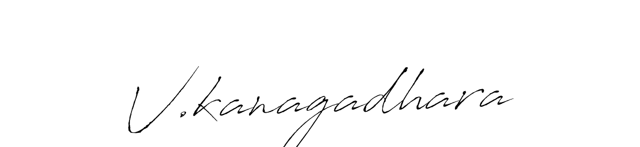 Also we have V.kanagadhara name is the best signature style. Create professional handwritten signature collection using Antro_Vectra autograph style. V.kanagadhara signature style 6 images and pictures png