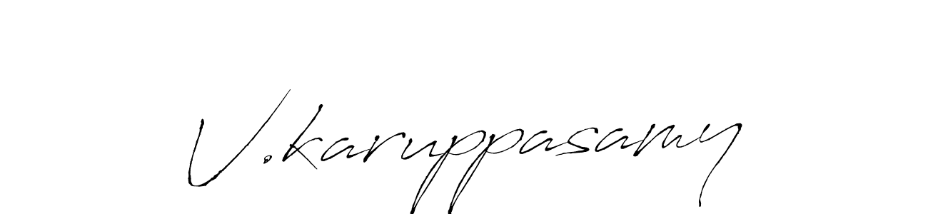 It looks lik you need a new signature style for name V.karuppasamy. Design unique handwritten (Antro_Vectra) signature with our free signature maker in just a few clicks. V.karuppasamy signature style 6 images and pictures png