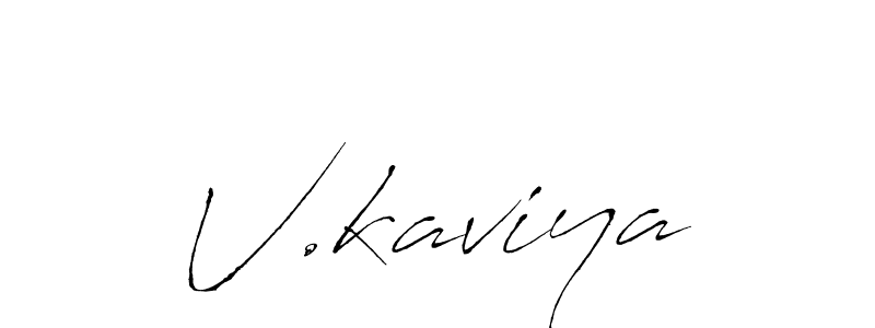 Once you've used our free online signature maker to create your best signature Antro_Vectra style, it's time to enjoy all of the benefits that V.kaviya name signing documents. V.kaviya signature style 6 images and pictures png