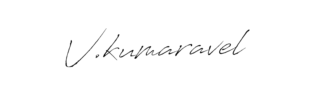 V.kumaravel stylish signature style. Best Handwritten Sign (Antro_Vectra) for my name. Handwritten Signature Collection Ideas for my name V.kumaravel. V.kumaravel signature style 6 images and pictures png