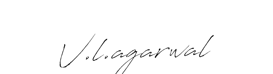 How to make V.l.agarwal signature? Antro_Vectra is a professional autograph style. Create handwritten signature for V.l.agarwal name. V.l.agarwal signature style 6 images and pictures png