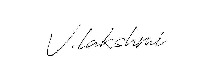 This is the best signature style for the V.lakshmi name. Also you like these signature font (Antro_Vectra). Mix name signature. V.lakshmi signature style 6 images and pictures png
