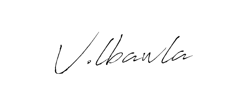 Antro_Vectra is a professional signature style that is perfect for those who want to add a touch of class to their signature. It is also a great choice for those who want to make their signature more unique. Get V.lbawla name to fancy signature for free. V.lbawla signature style 6 images and pictures png