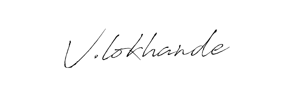 You should practise on your own different ways (Antro_Vectra) to write your name (V.lokhande) in signature. don't let someone else do it for you. V.lokhande signature style 6 images and pictures png