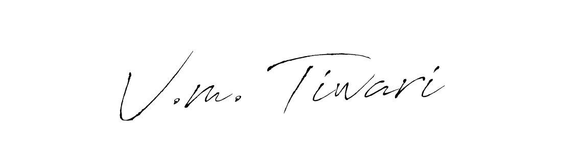 Antro_Vectra is a professional signature style that is perfect for those who want to add a touch of class to their signature. It is also a great choice for those who want to make their signature more unique. Get V.m. Tiwari name to fancy signature for free. V.m. Tiwari signature style 6 images and pictures png