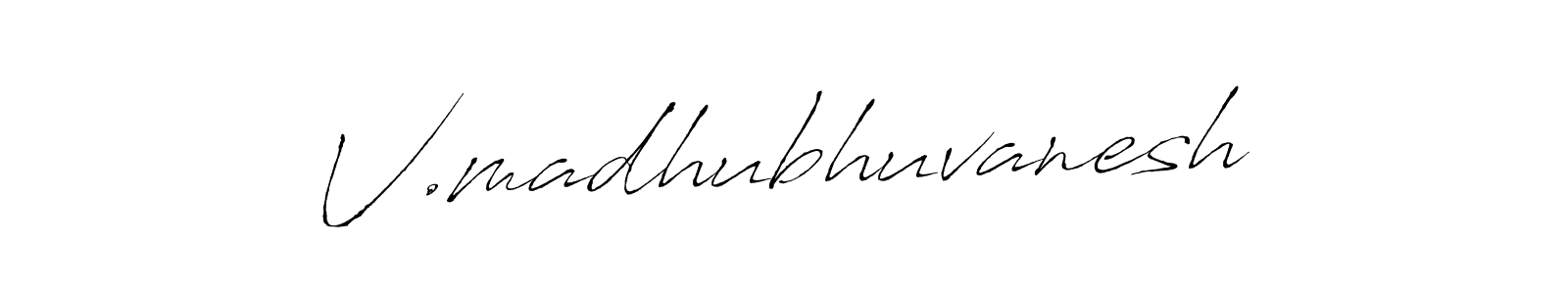 Design your own signature with our free online signature maker. With this signature software, you can create a handwritten (Antro_Vectra) signature for name V.madhubhuvanesh. V.madhubhuvanesh signature style 6 images and pictures png