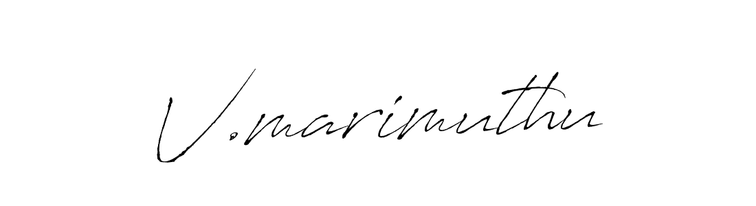 V.marimuthu stylish signature style. Best Handwritten Sign (Antro_Vectra) for my name. Handwritten Signature Collection Ideas for my name V.marimuthu. V.marimuthu signature style 6 images and pictures png