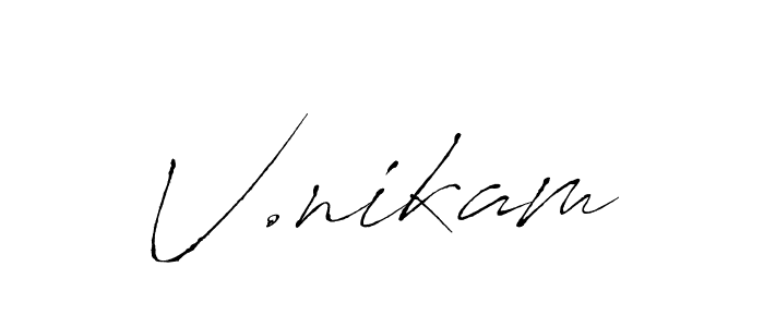 You should practise on your own different ways (Antro_Vectra) to write your name (V.nikam) in signature. don't let someone else do it for you. V.nikam signature style 6 images and pictures png