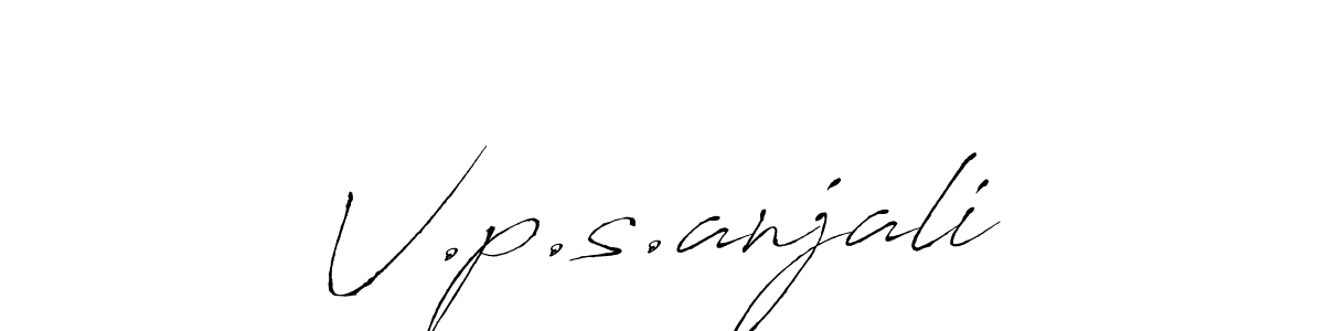 V.p.s.anjali stylish signature style. Best Handwritten Sign (Antro_Vectra) for my name. Handwritten Signature Collection Ideas for my name V.p.s.anjali. V.p.s.anjali signature style 6 images and pictures png