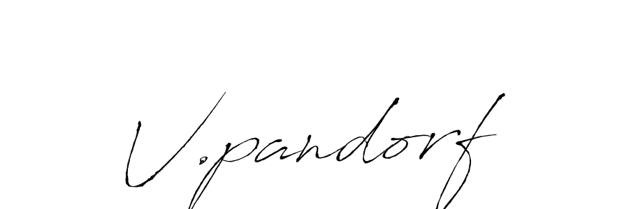 Make a beautiful signature design for name V.pandorf. Use this online signature maker to create a handwritten signature for free. V.pandorf signature style 6 images and pictures png