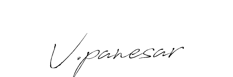 How to make V.panesar signature? Antro_Vectra is a professional autograph style. Create handwritten signature for V.panesar name. V.panesar signature style 6 images and pictures png