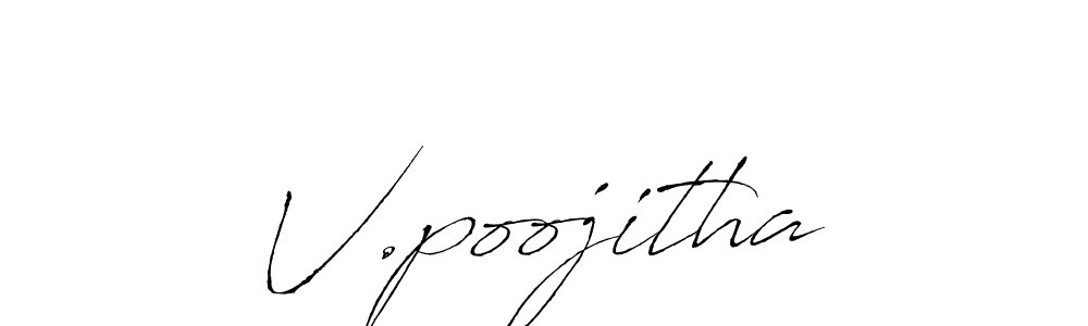 Make a beautiful signature design for name V.poojitha. Use this online signature maker to create a handwritten signature for free. V.poojitha signature style 6 images and pictures png