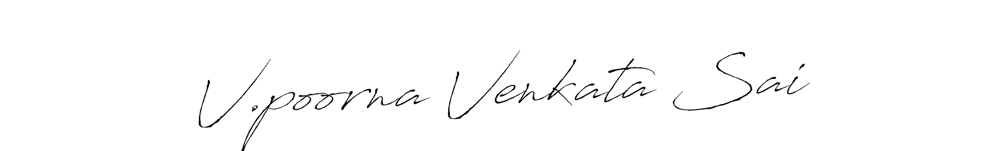 Once you've used our free online signature maker to create your best signature Antro_Vectra style, it's time to enjoy all of the benefits that V.poorna Venkata Sai name signing documents. V.poorna Venkata Sai signature style 6 images and pictures png