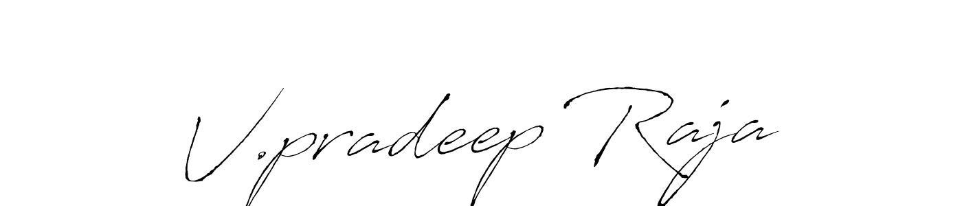 if you are searching for the best signature style for your name V.pradeep Raja. so please give up your signature search. here we have designed multiple signature styles  using Antro_Vectra. V.pradeep Raja signature style 6 images and pictures png