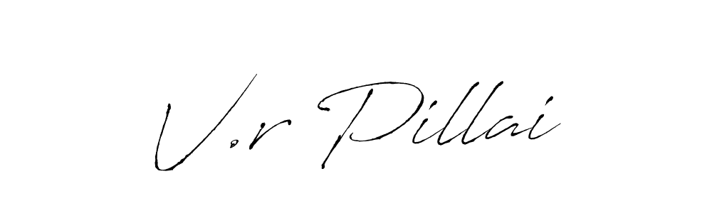 Best and Professional Signature Style for V.r Pillai. Antro_Vectra Best Signature Style Collection. V.r Pillai signature style 6 images and pictures png