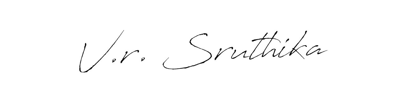 Once you've used our free online signature maker to create your best signature Antro_Vectra style, it's time to enjoy all of the benefits that V.r. Sruthika name signing documents. V.r. Sruthika signature style 6 images and pictures png