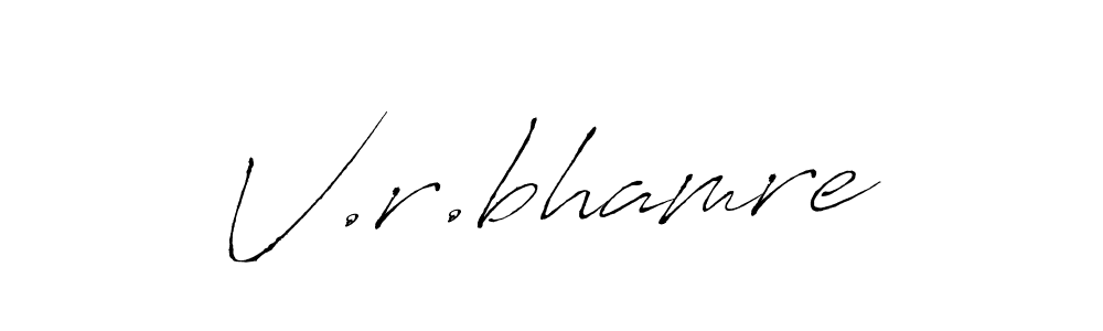 Make a beautiful signature design for name V.r.bhamre. Use this online signature maker to create a handwritten signature for free. V.r.bhamre signature style 6 images and pictures png